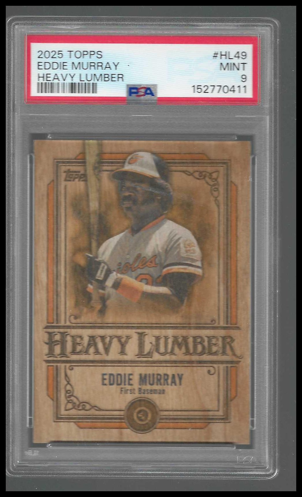 2025 Topps Update #HL-49 Eddie Murray Heavy Lumber PSA 9 Baltimore Orioles
