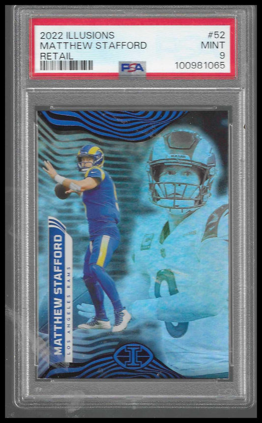 2022 Panini Illusions - Retail #52 Matthew Stafford PSA 9 Los Angeles Rams