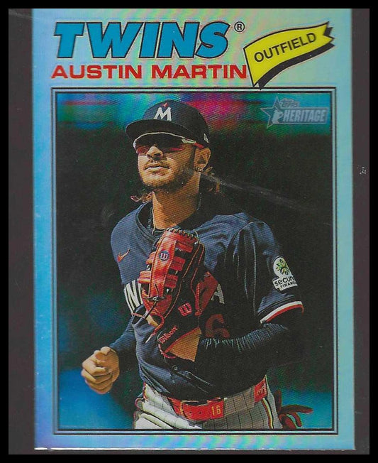 2026 Topps Heritage #44 Austin Martin Chrome Refractors Minnesota Twins