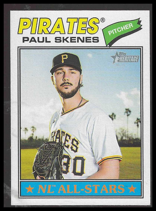 2026 Topps Heritage #33 Paul Skenes Pittsburgh Pirates
