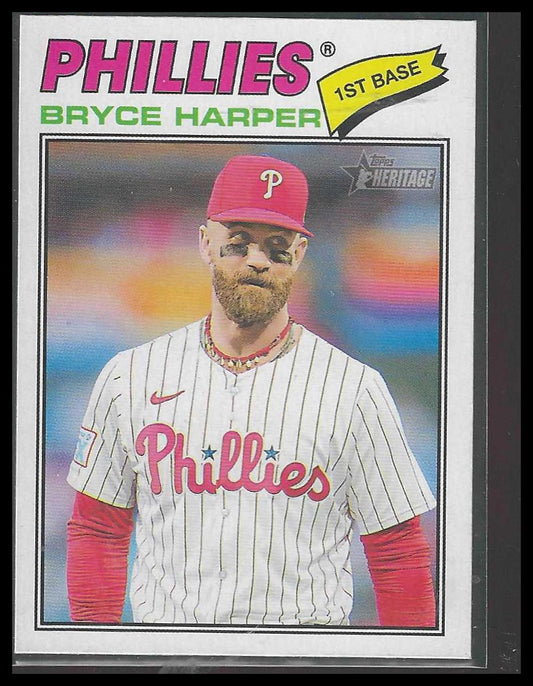2026 Topps Heritage #72 Bryce Harper Philadelphia Phillies