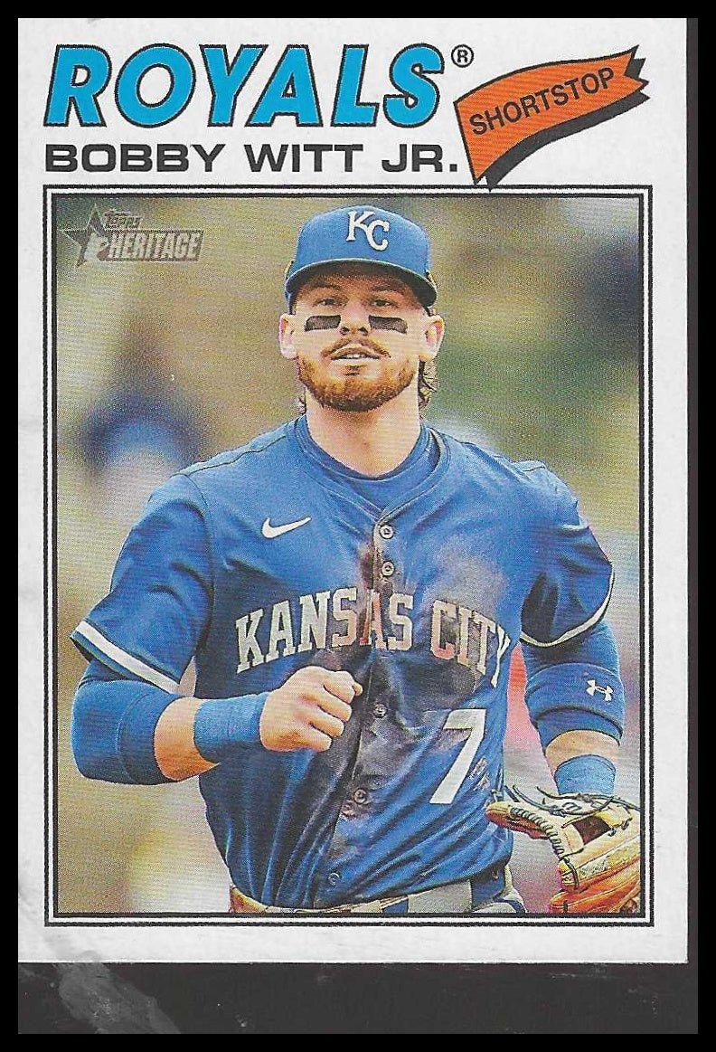 2026 Topps Heritage #160 Bobby Witt Jr. Kansas City Royals