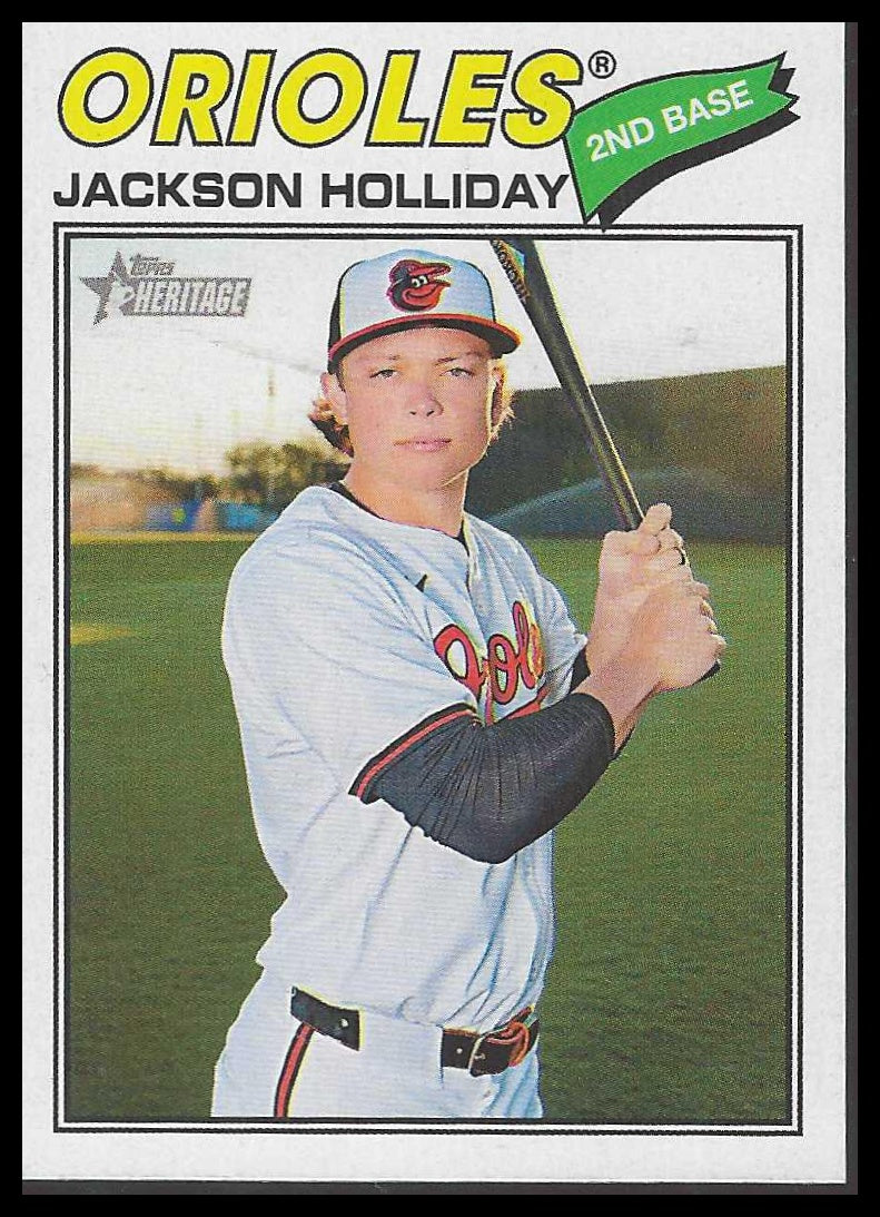 2026 Topps Heritage #218 Jackson Holliday Baltimore Orioles
