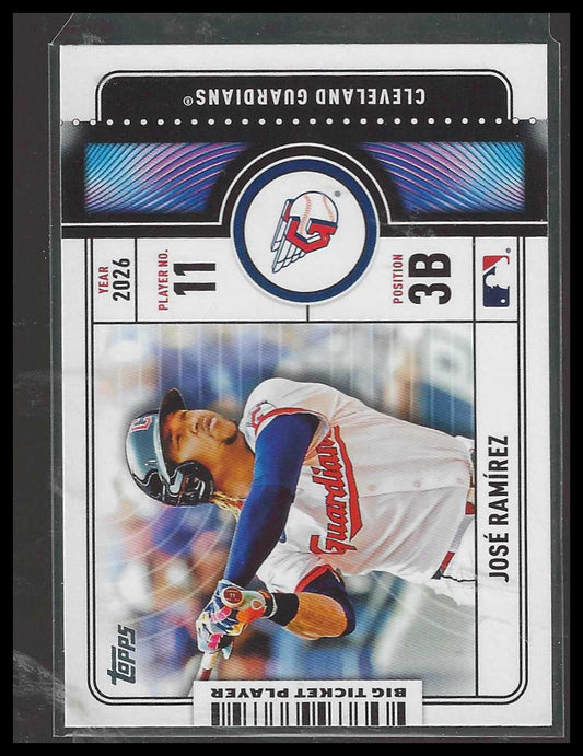 2026 Topps #BTP-9 José Ramírez Big Ticket Players Cleveland Guardians