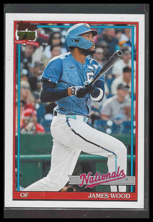 2026 Topps #T91-16 James Wood 1991 Topps Baseball 35th Anniversary Nationals