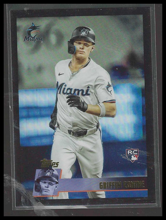 2025 Topps Archives #123 Griffin Conine Black Foilboard Miami Marlins Rookie