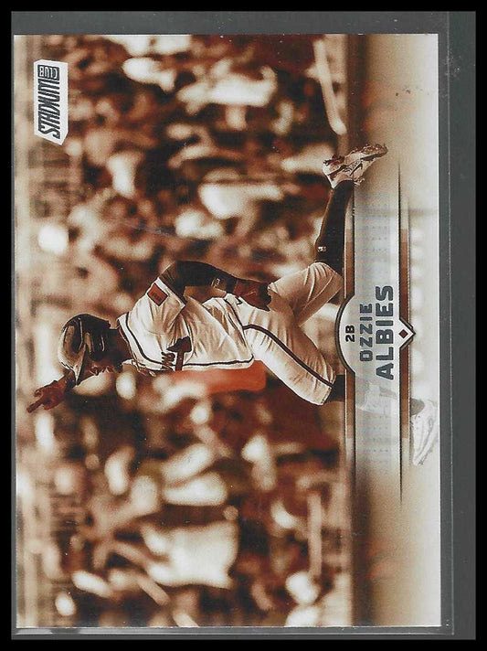 2025 Stadium Club #40 Ozzie Albies Sepia Atlanta Braves