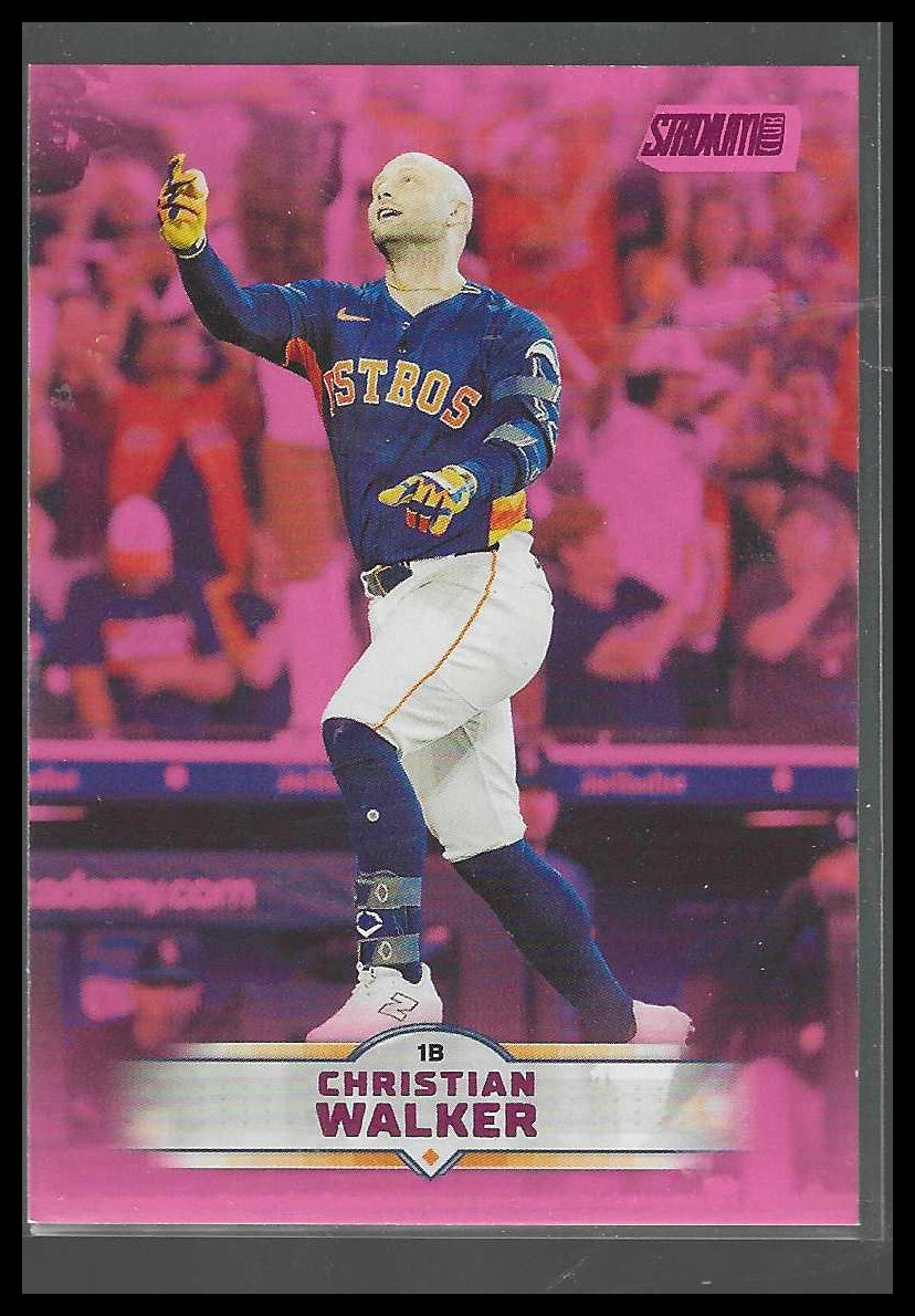 2025 Stadium Club #29 Christian Walker Pink Foil Houston Astros