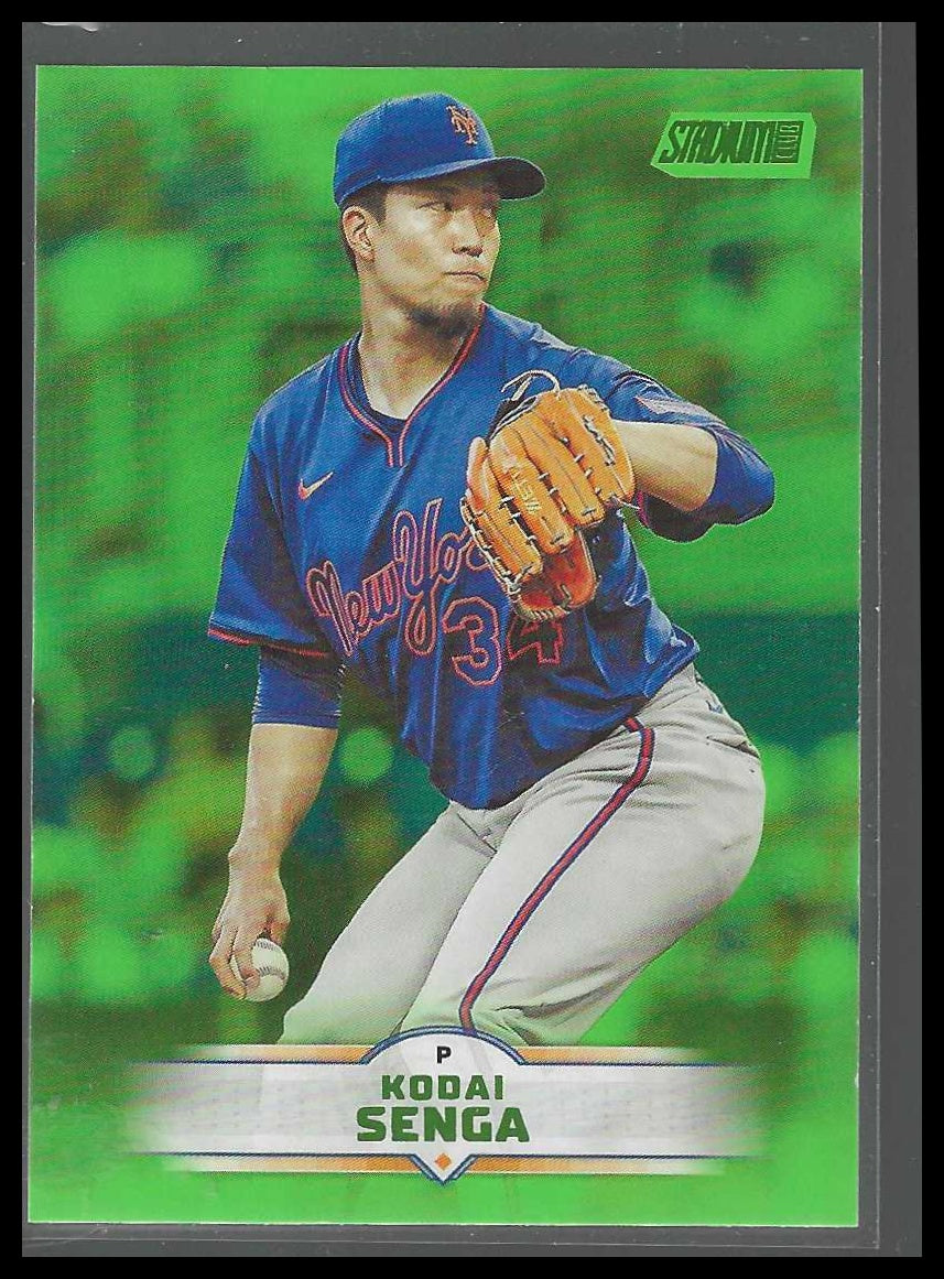 2025 Stadium Club #144 Kodai Senga Lime Green New York Mets