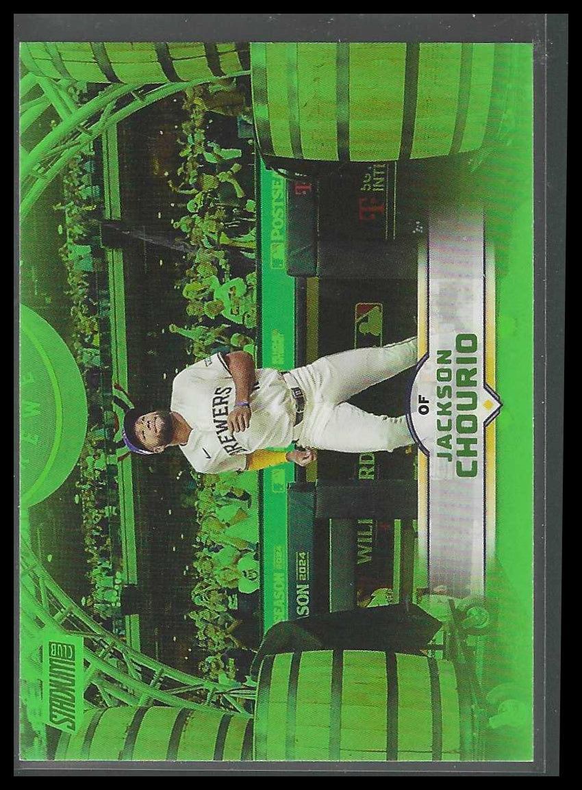 2025 Stadium Club #138 Jackson Chourio Lime Green Milwaukee Brewers
