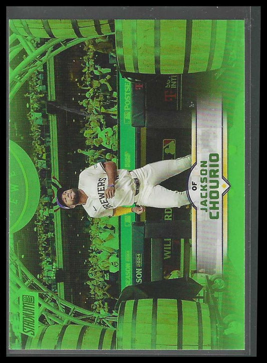 2025 Stadium Club #138 Jackson Chourio Lime Green Milwaukee Brewers