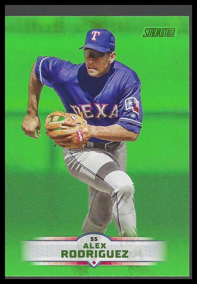 2025 Stadium Club #130 Alex Rodriguez Lime Green Texas Rangers