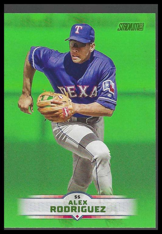 2025 Stadium Club #130 Alex Rodriguez Lime Green Texas Rangers