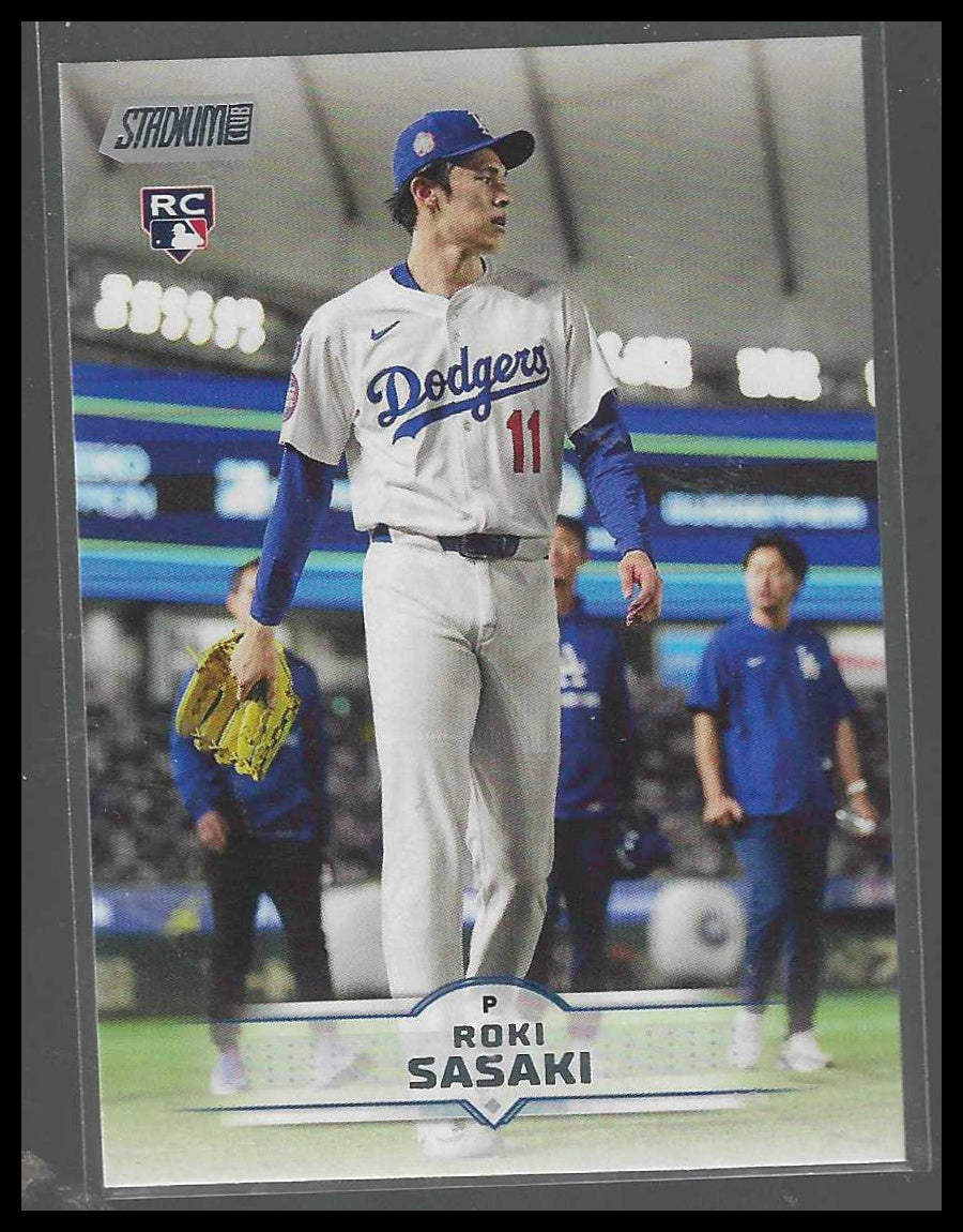 2025 Stadium Club #187 Roki Sasaki Los Angeles Dodgers Rookie