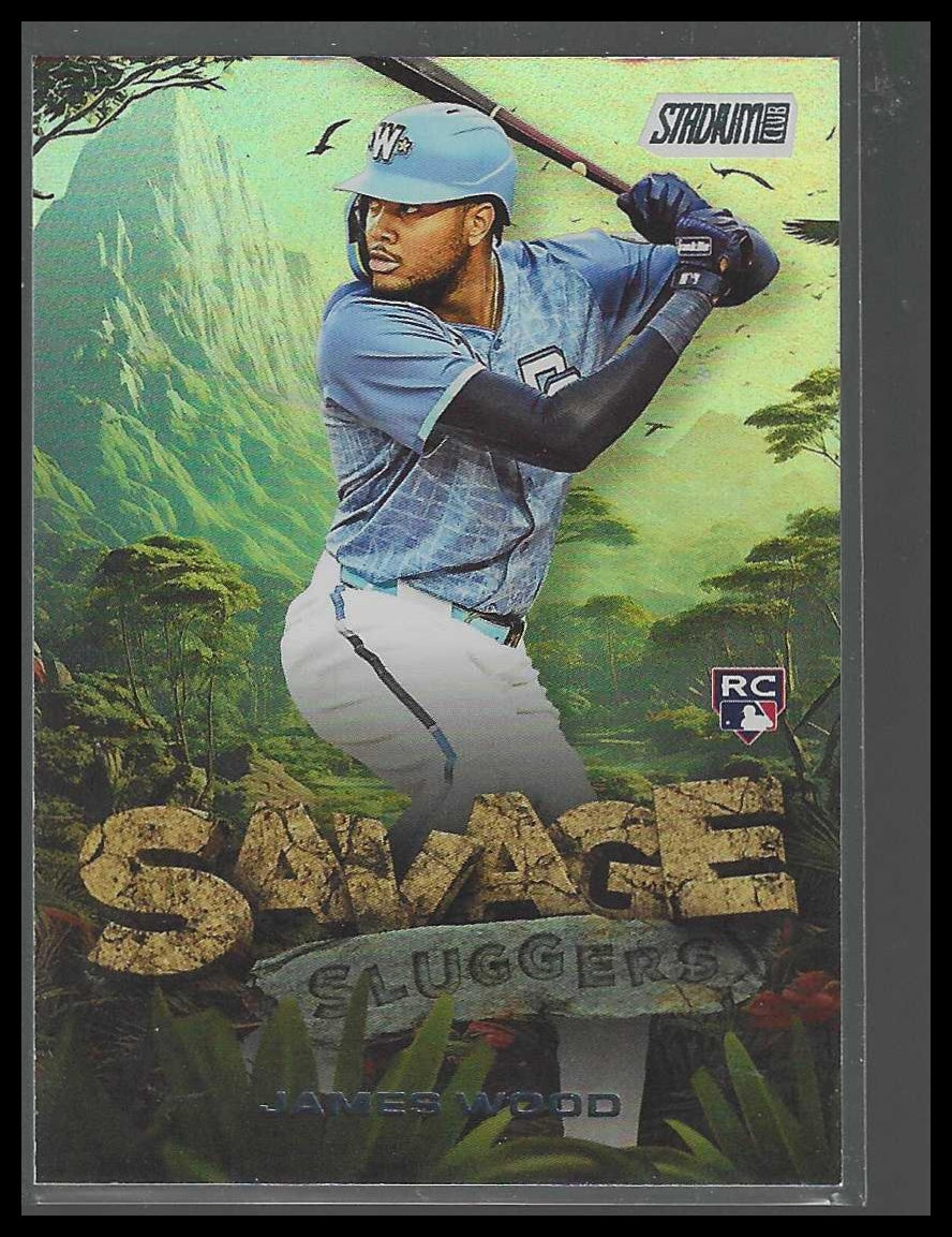 2025 Stadium Club #SS-20 James Wood Savage Sluggers Washington Nationals