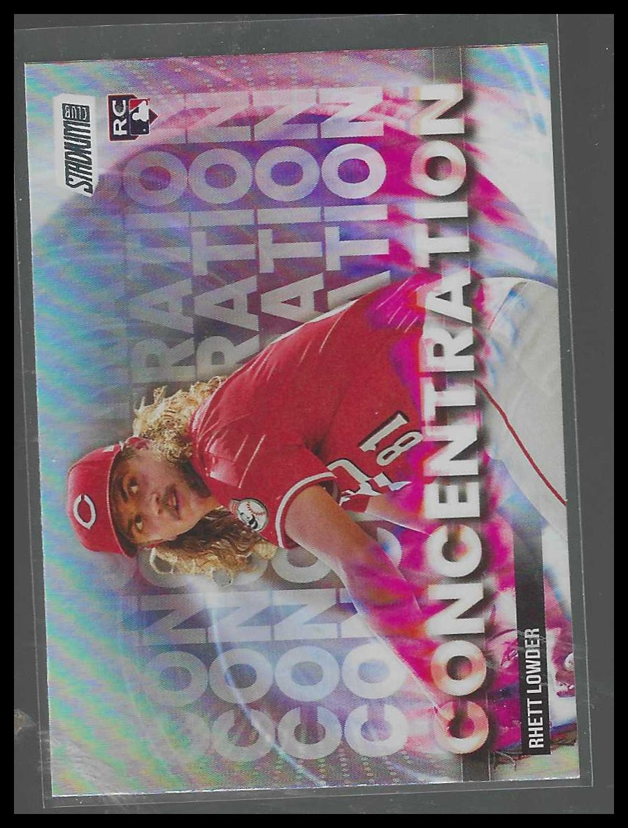2025 Stadium Club #C-23 Rhett Lowder Concentration Cincinnati Reds