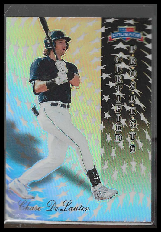 2025 Panini Crusade #11 Chase DeLauter Certified Prospects Cleveland Guardians