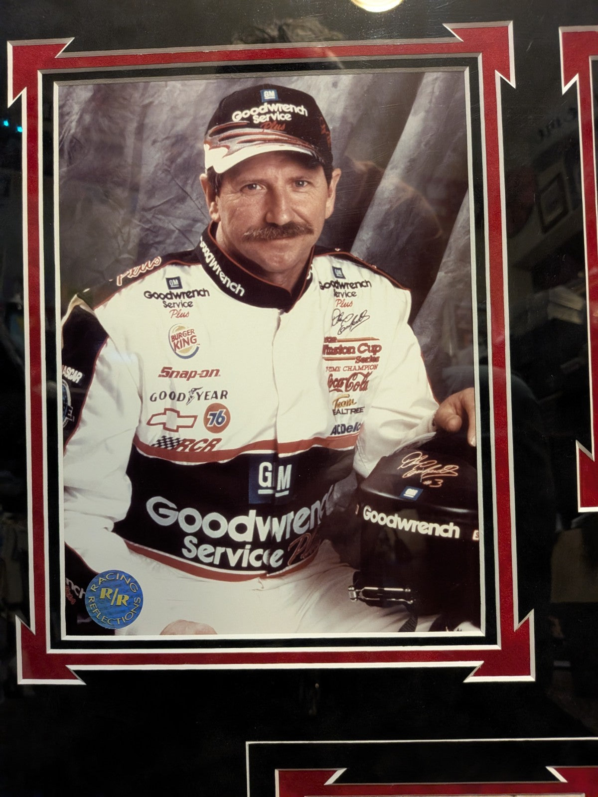 Dale Earnhardt Autographed - Piece of Race car - Authenticated #2039/2500