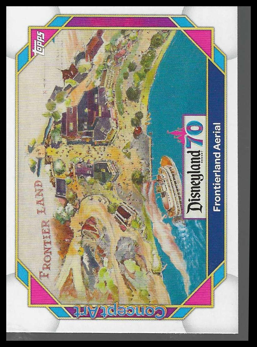 2025 Topps Disneyland 70th Anniversary #132 Frontierland Aerial