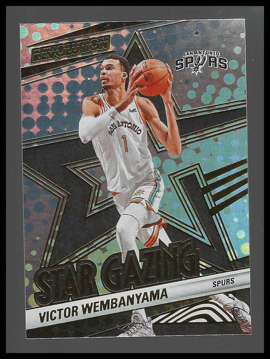 2024-25 Panini Revolution #23 Victor Wembanyama Star Gazing San Antonio Spurs