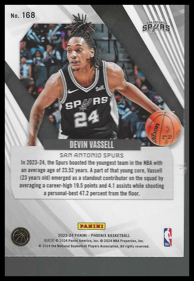 2023-24 Panini Phoenix #168 Devin Vassell San Antonio Spurs