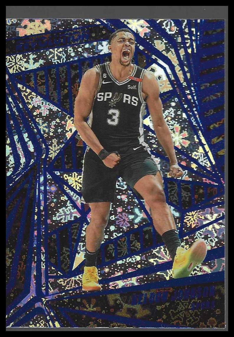 2023-24 Panini Revolution #82 Keldon Johnson Winter San Antonio Spurs