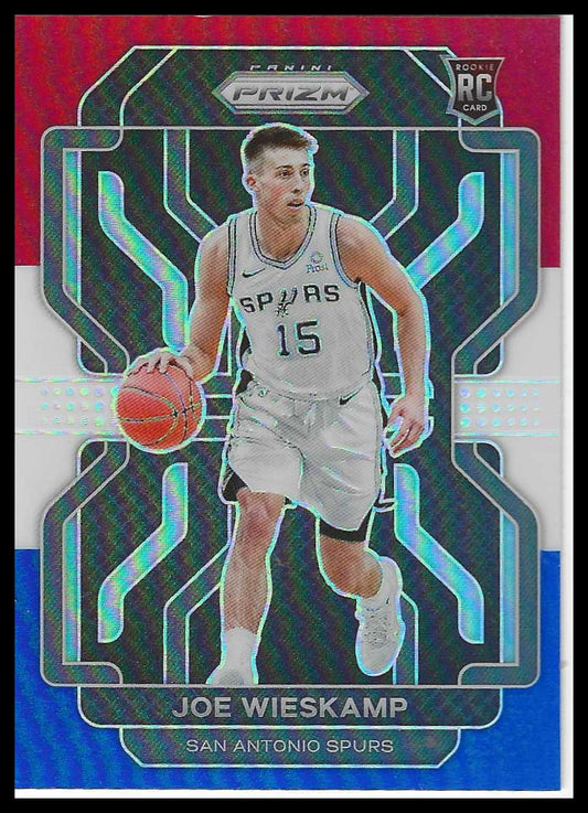 2021-22 Panini Prizm #322 Joe Wieskamp Red White&Blue San Antonio Spurs Rookie