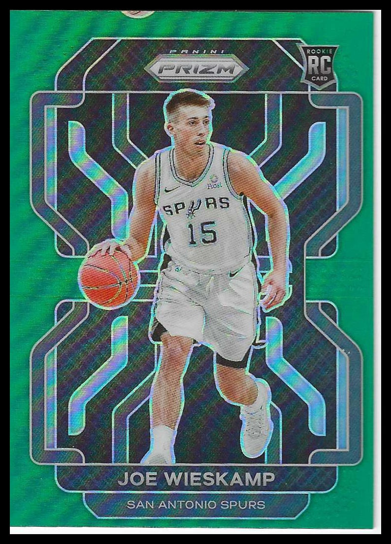 2021-22 Panini Prizm #322 Joe Wieskamp Green San Antonio Spurs Rookie