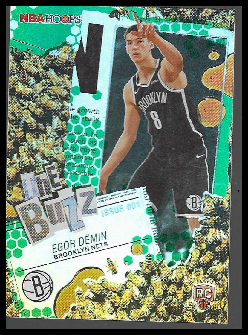 2025-26 Hoops The Buzz Green Hoops #TB-8 Egor Demin