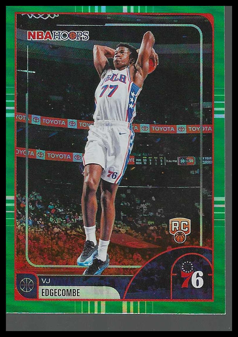 2025-26 Hoops Green Hoops #244 VJ Edgecombe Rookie