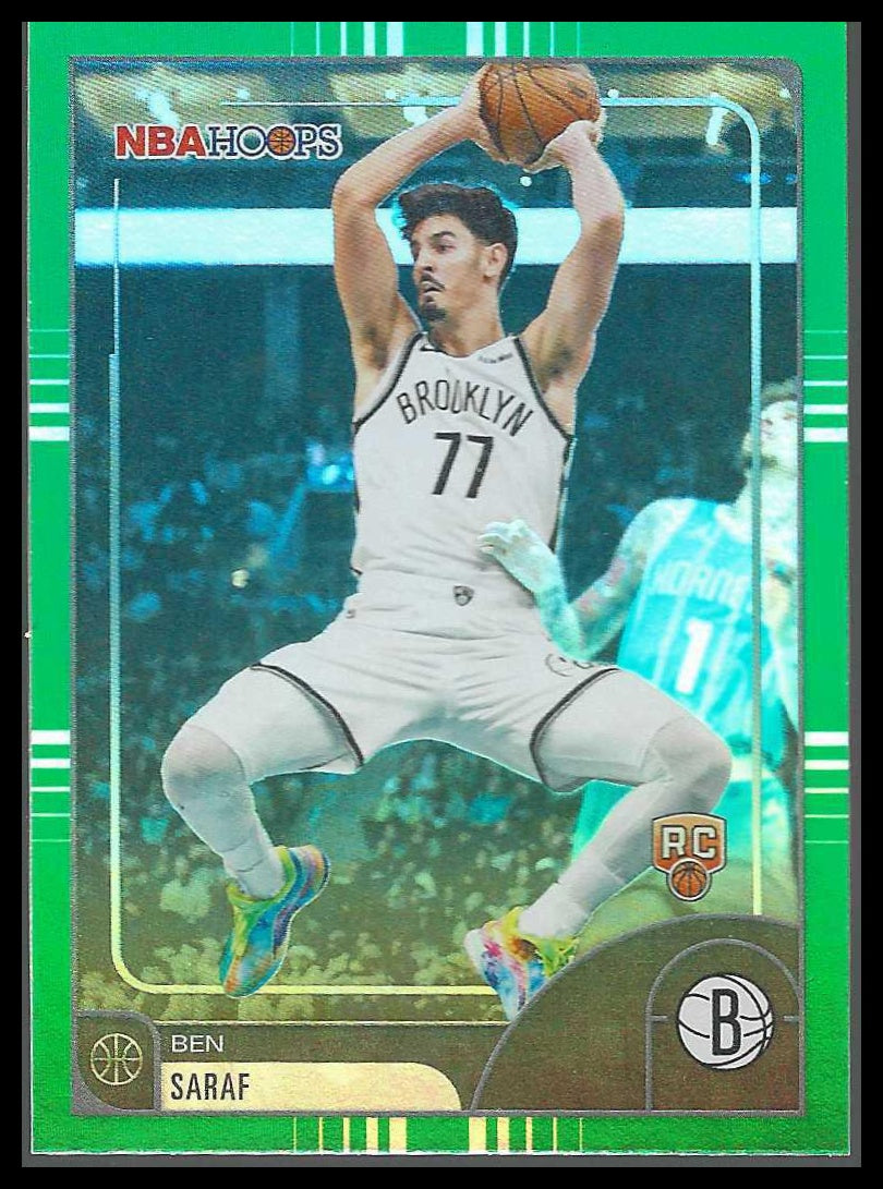 2025-26 Hoops Green Hoops #59 Ben Saraf Rookie