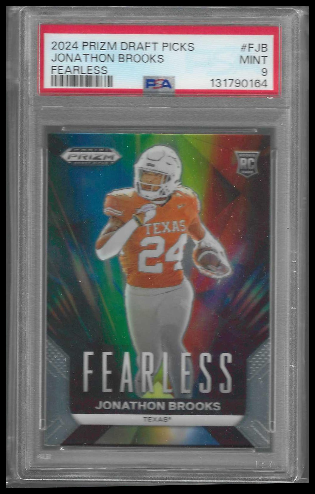 2024 Panini Prizm Draft Picks Fearless #F-JB Jonathon Brooks PSA 9