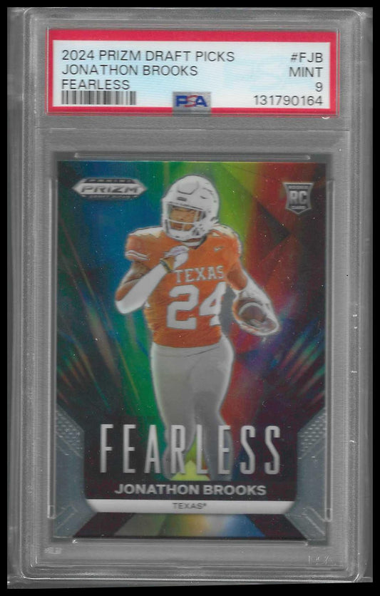 2024 Panini Prizm Draft Picks Fearless #F-JB Jonathon Brooks PSA 9