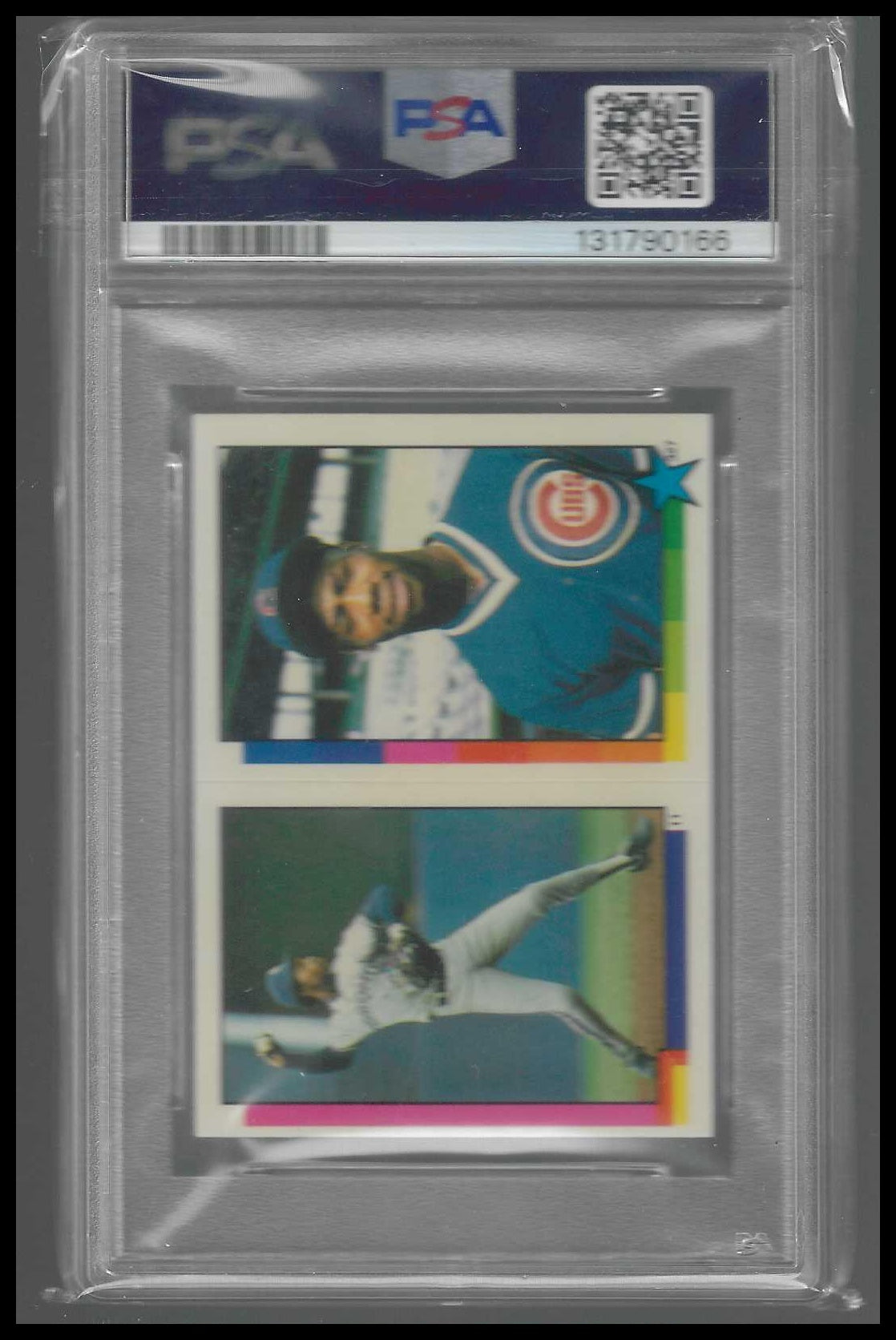 1990 Topps Stickers Super Star Backs #35 Fred McGriff PSA 8 POP 1