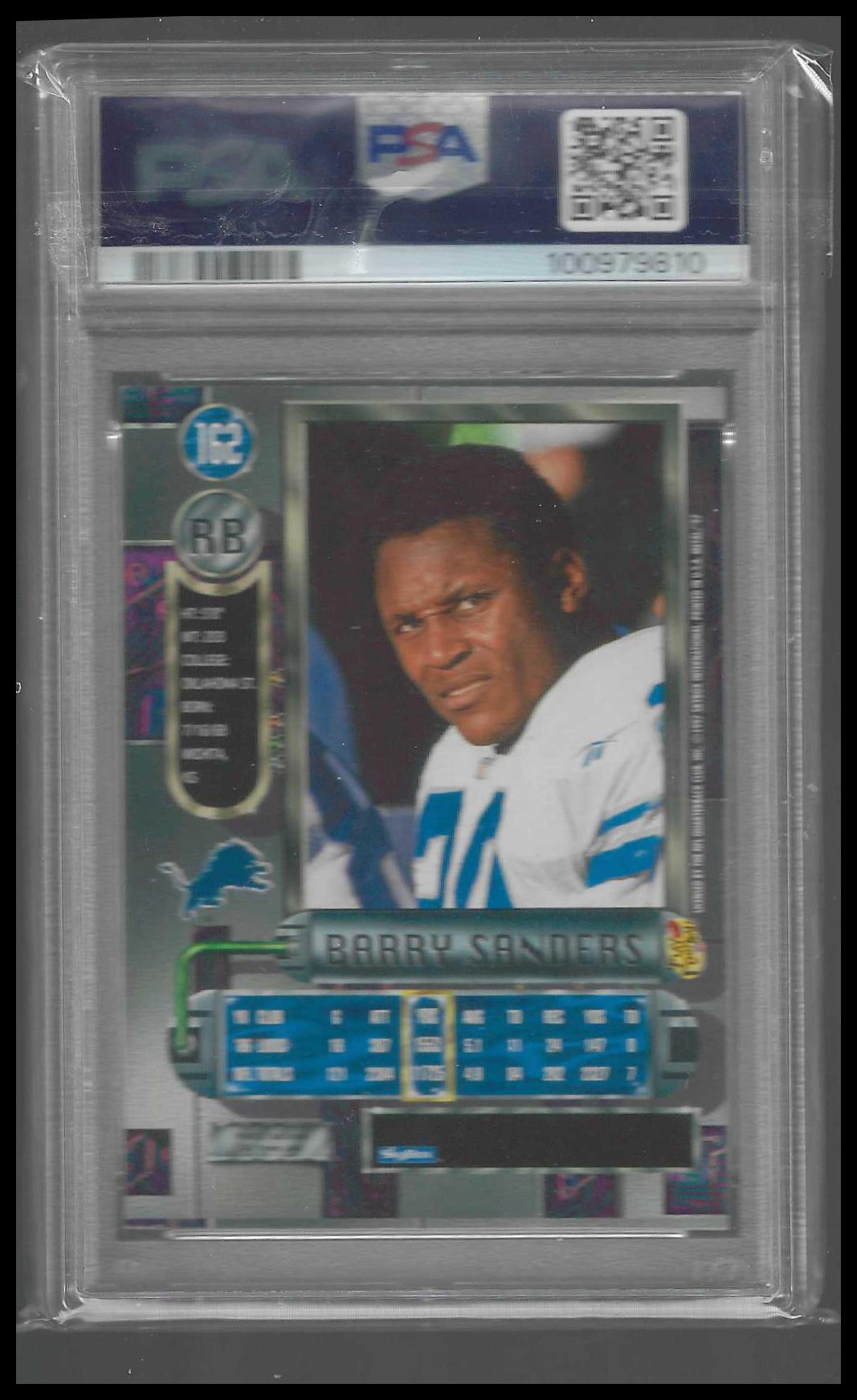 1997 Metal Universe #162 Barry Sanders PSA 6