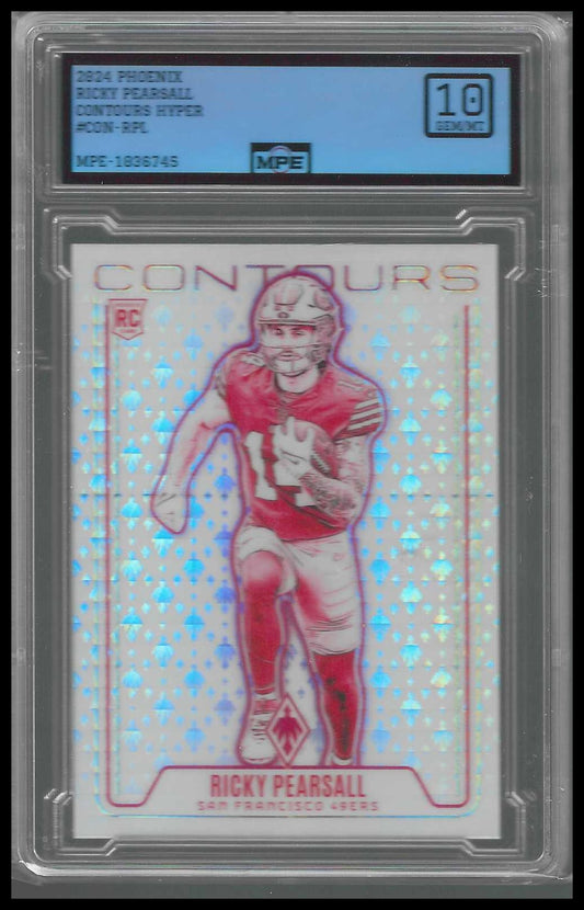 2024 Panini Phoenix Contours Purple #CON-RPL Ricky Pearsall MPE GEM/MT 10