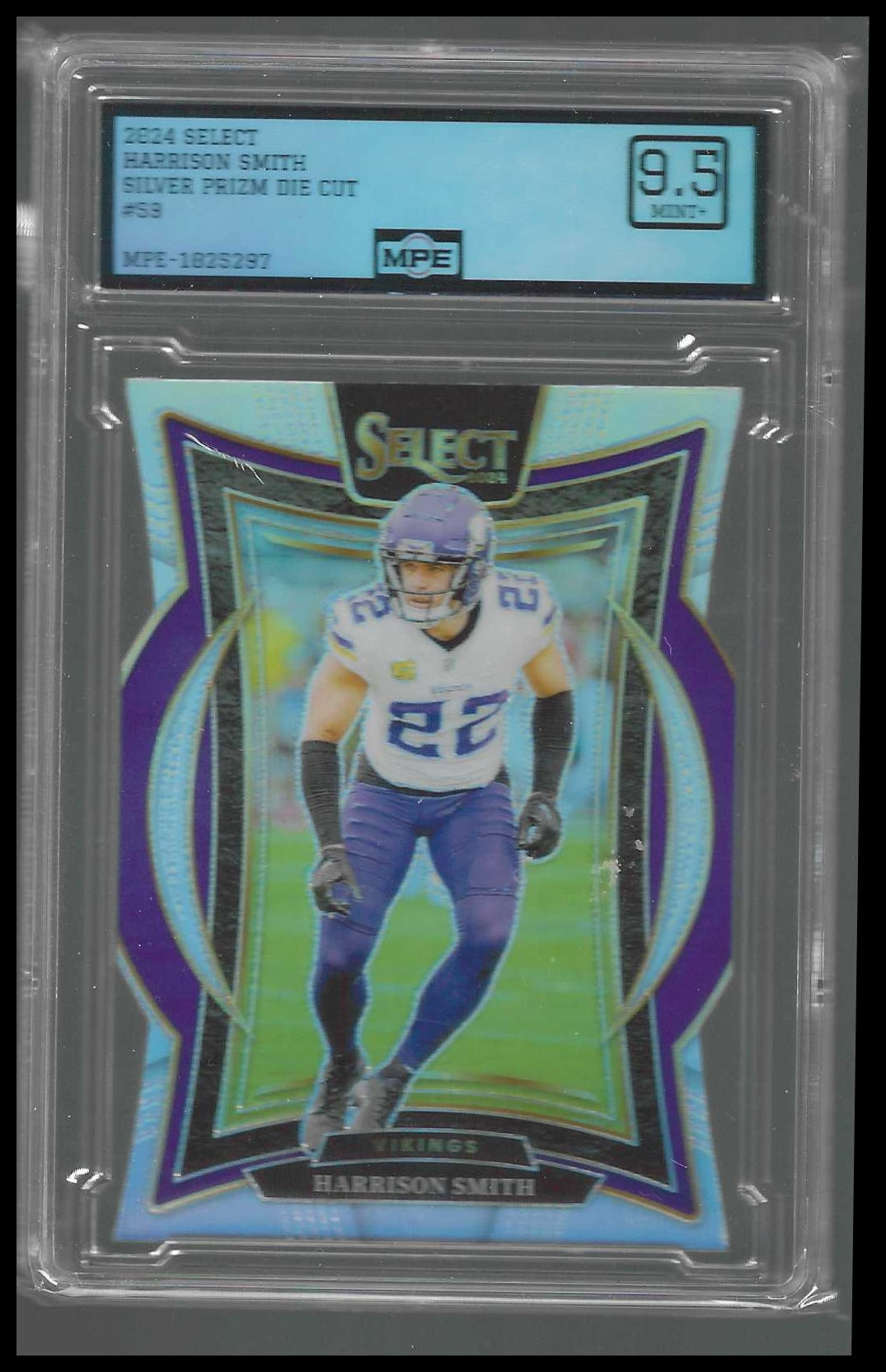 2024 Panini Select Silver Prizm Die Cut #59 Harrison Smith MPE 9.5