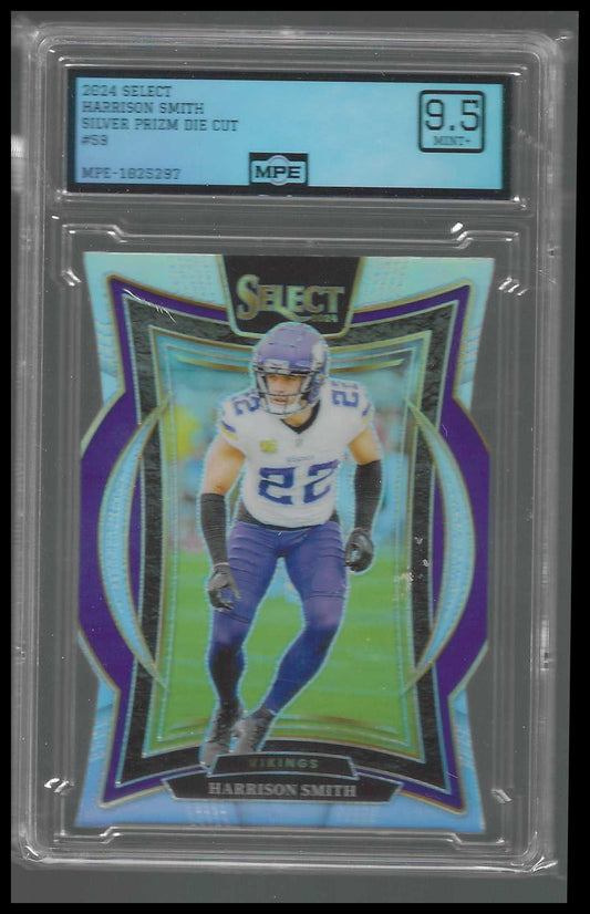 2024 Panini Select Silver Prizm Die Cut #59 Harrison Smith MPE 9.5