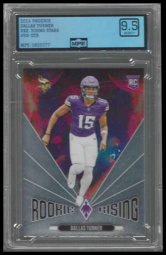 2024 Panini Phoenix Rookie Rising #RR-DTR Dallas Turner MPE 9.5