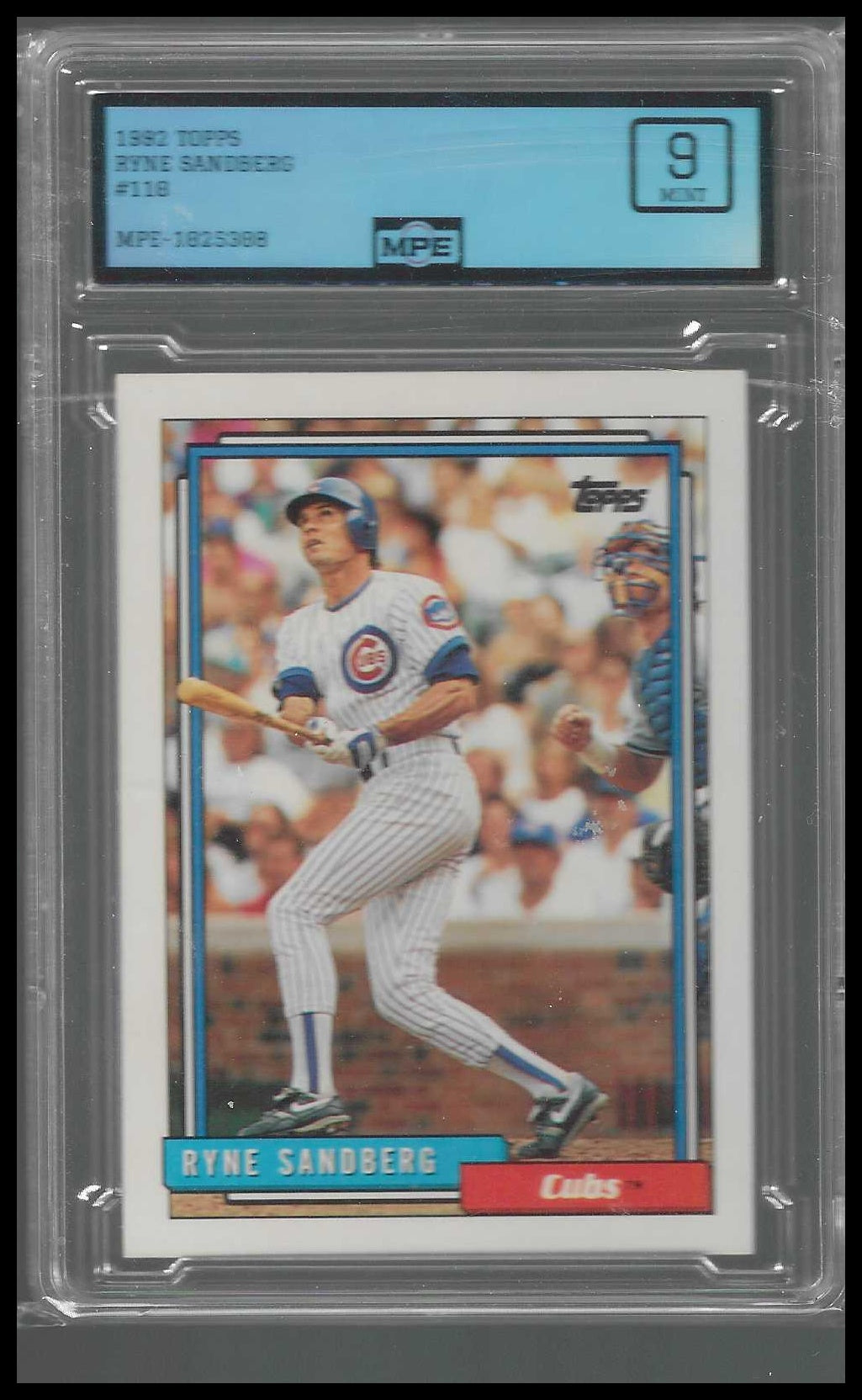 1992 Topps #110 Ryne Sandberg MPE 9