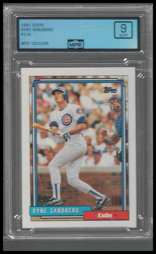1992 Topps #110 Ryne Sandberg MPE 9