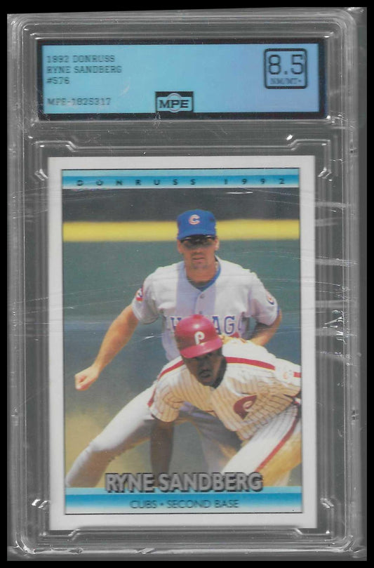1992 Donruss #576 Ryne Sandberg MPE 8.5
