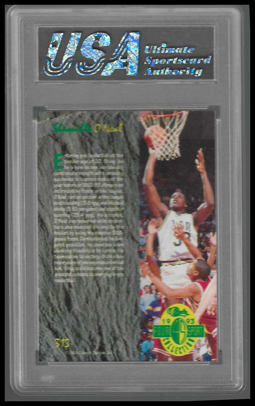 1993 Classic Four Sport Gold #315 Shaquille O'Neal USA GEM/MT 10