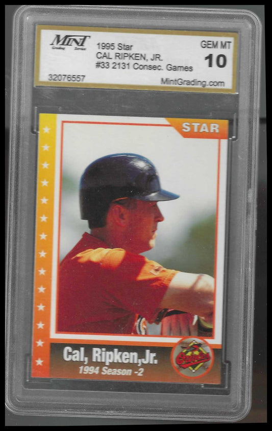 1995 Star Cal Ripken, Jr. 80  #33 Cal Ripken Jr. MINT 10