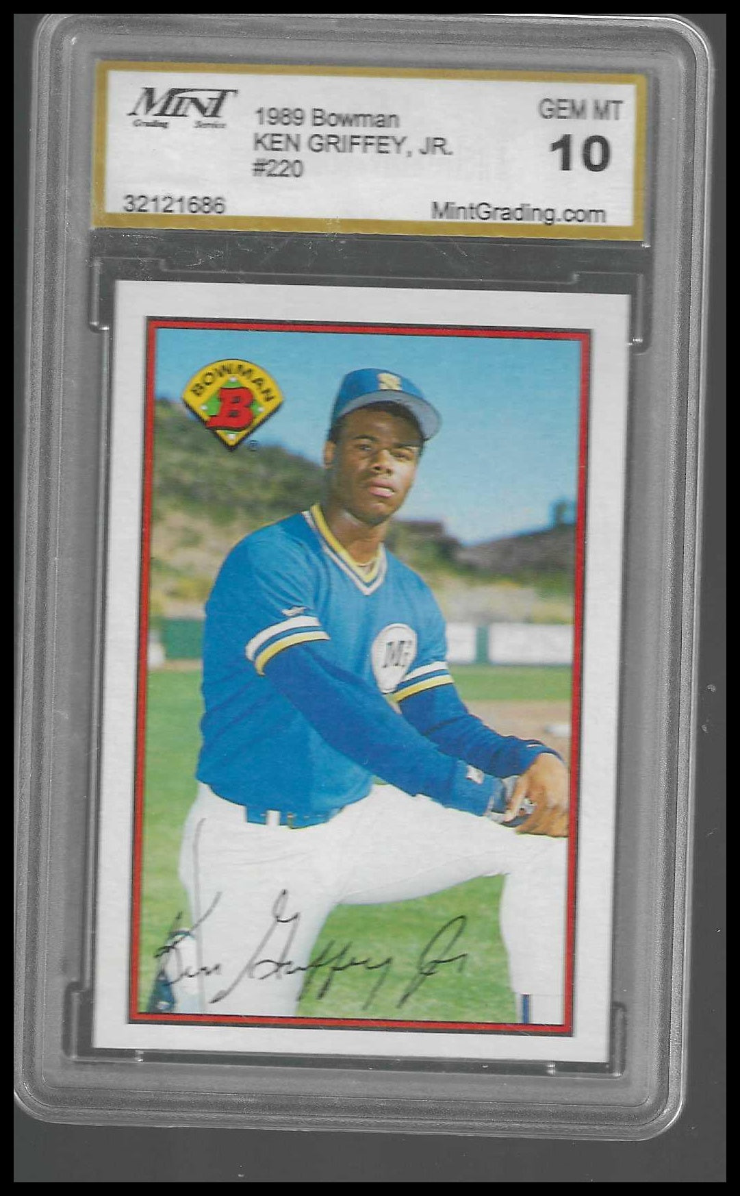 1989 Bowman #220 Ken Griffey, Jr. Rookie Mint GEM/MT 10
