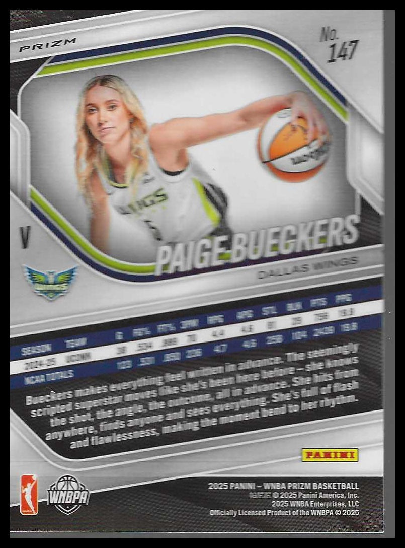 2025 Panini Prizm WNBA Ice Prizms #147 Paige Bueckers