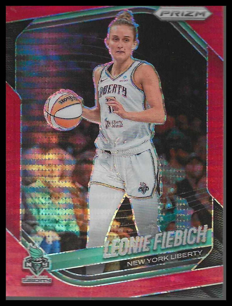 2025 Panini Prizm WNBA Red Pulsar Prizms #74 Leonie Fiebich
