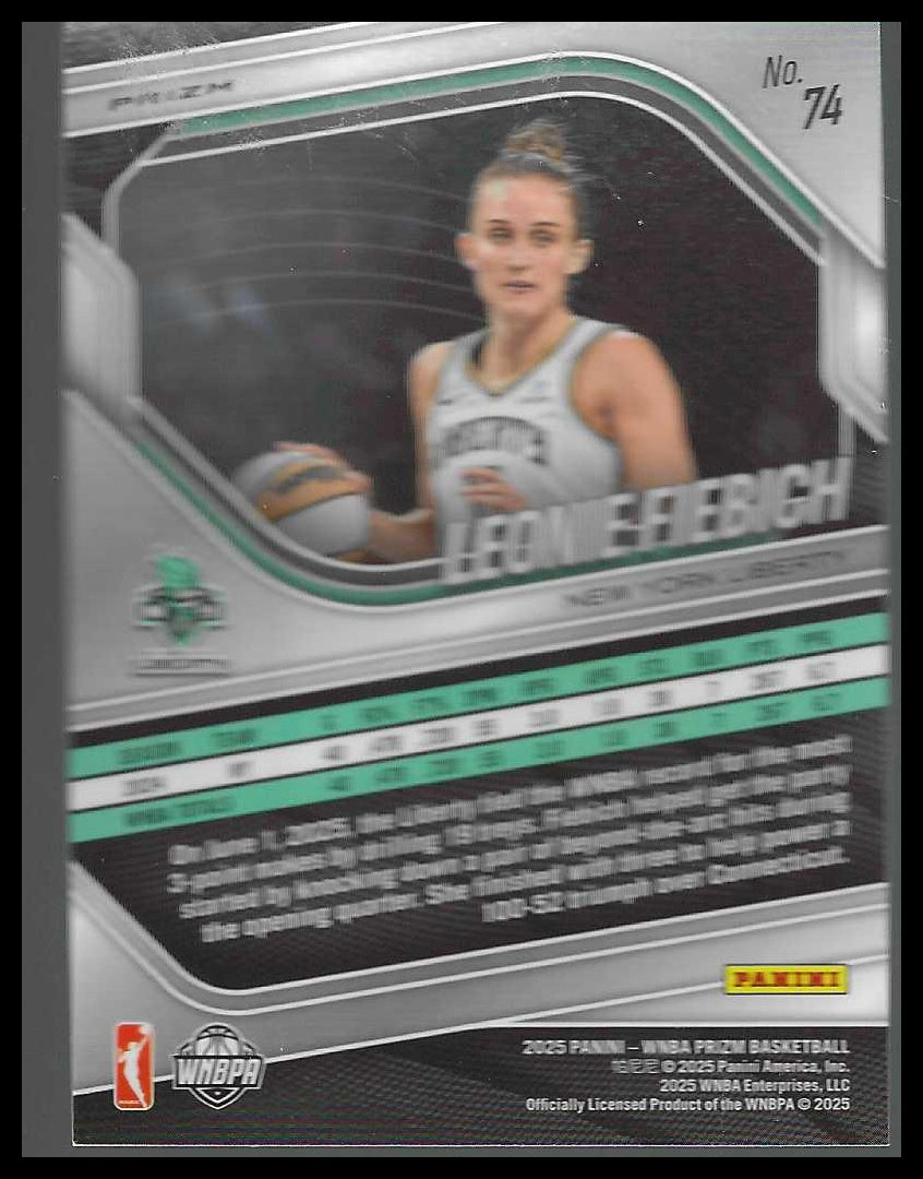 2025 Panini Prizm WNBA Silver Prizms #74 Leonie Fiebich