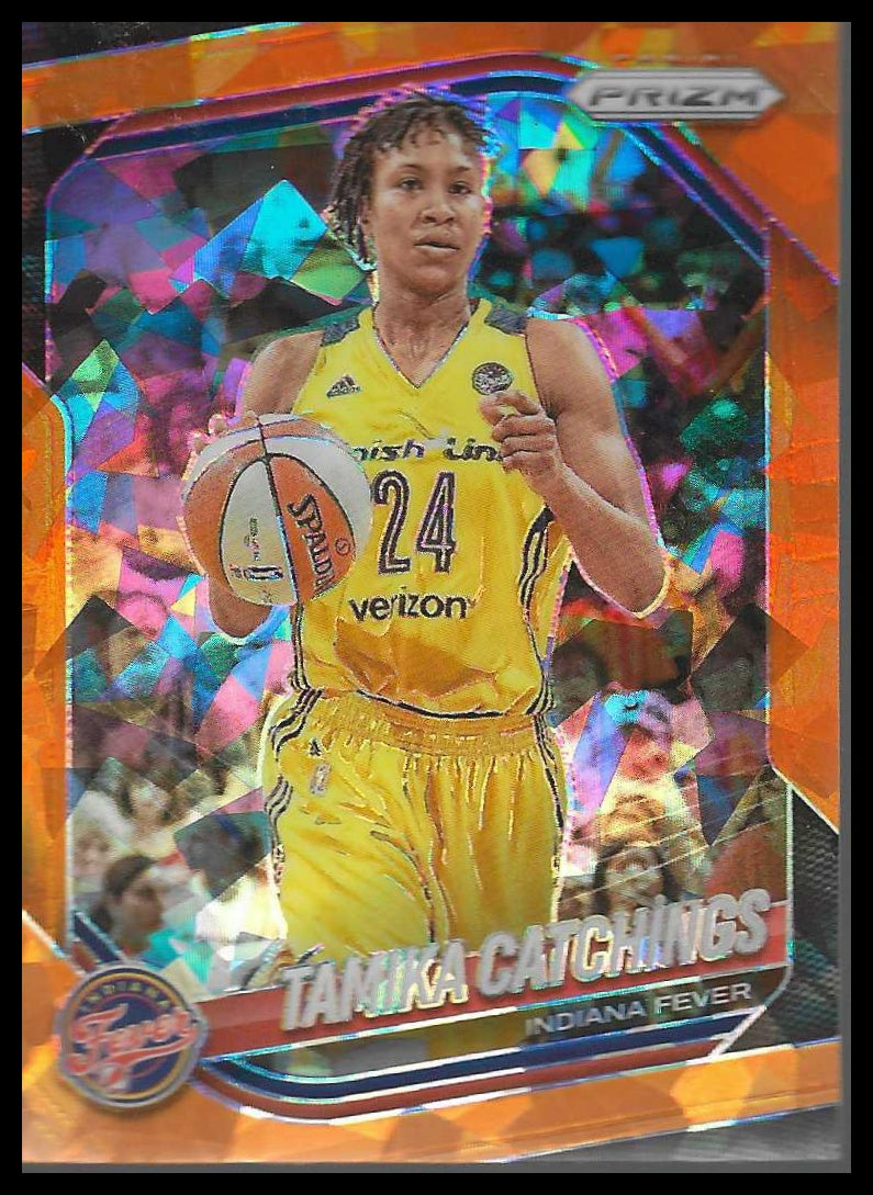 2025 Panini Prizm WNBA WNBA Logo Gold Prizms #60 Tamika Catchings