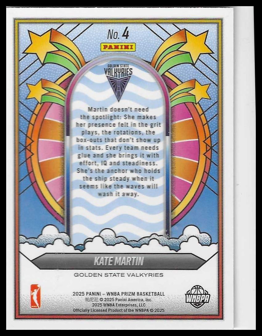 2025 Panini Prizm WNBA Groovy #4 Kate Martin
